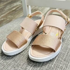 Elegant Girls Sandals in Rose Gold